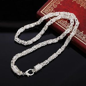 Awesome 20 Inch Dragon Chain 6mm Stamped Solid .925 Sterling Silver